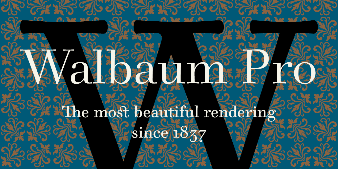 Font Walbaum 2010 Pro